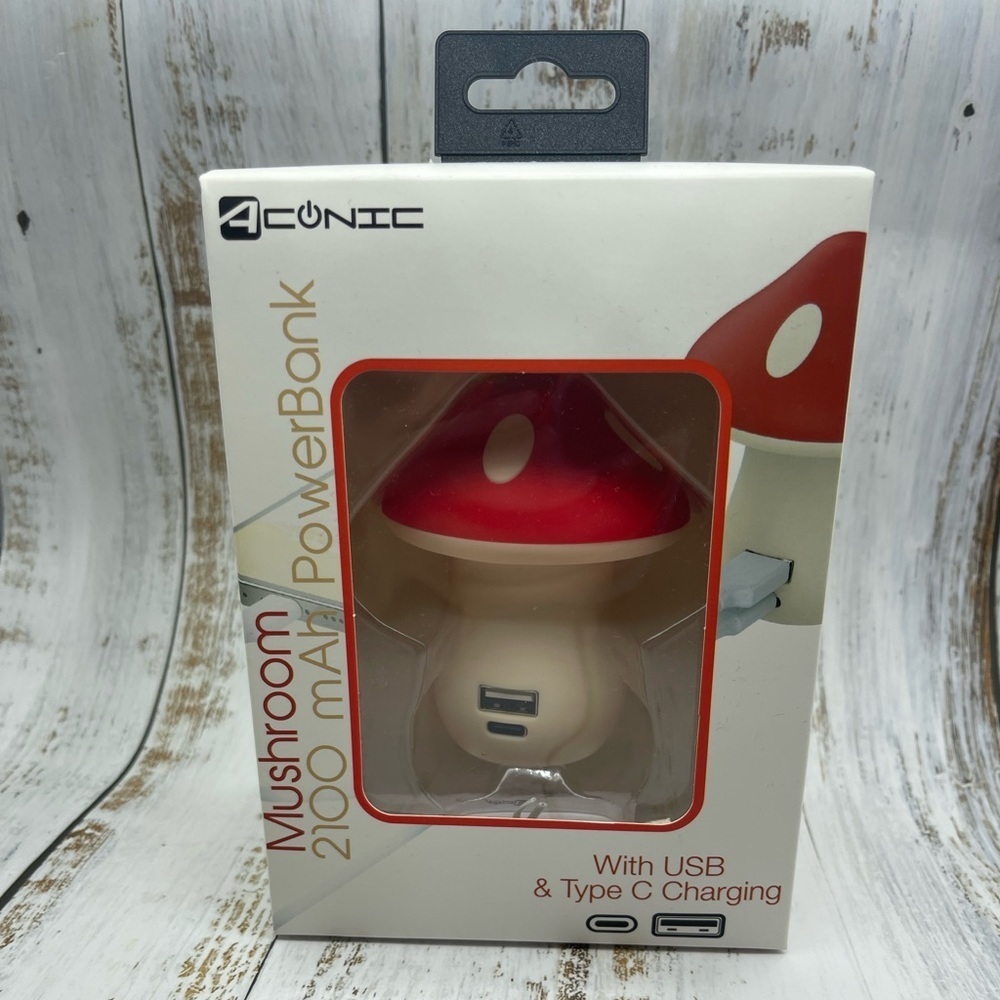 Mushroom USB Rechargeable Power Bank, NIB🍄 - Picture 6 of 9